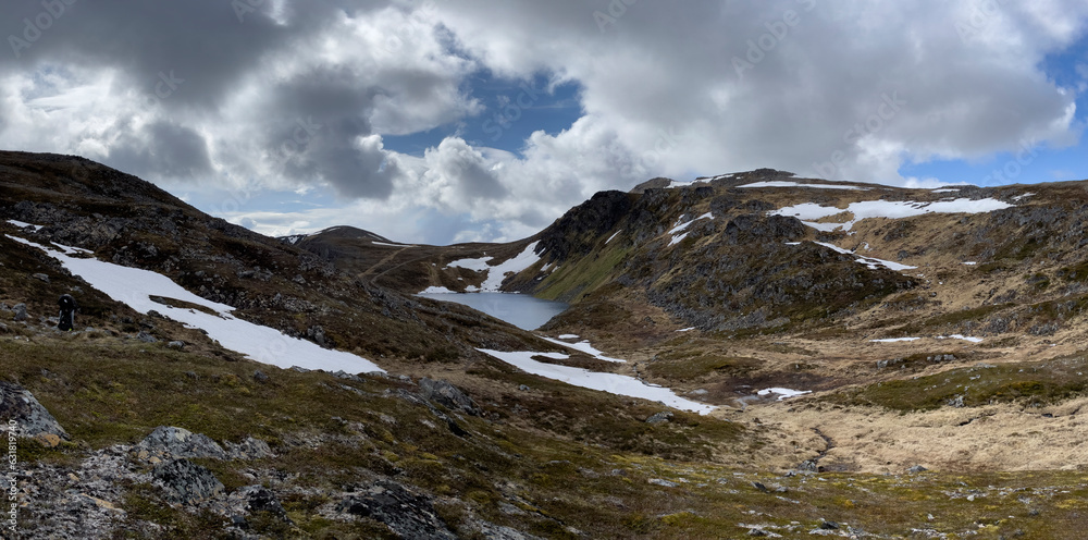 Panorama picture of prestevannet on Mageroya, Norway Panorama picture of prestevannet on Mageroya, Norway
