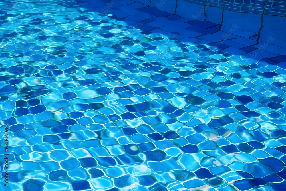 Obraz premium Blue swimming pool background