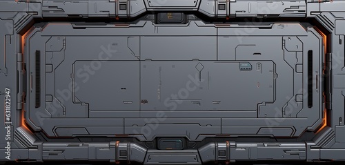 Scifi wall texture panel. Generative AI