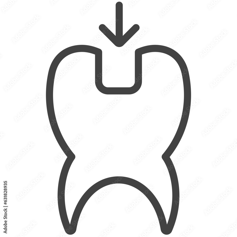 Obraz premium tooth drilling line
