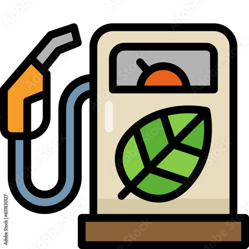 biofuel filled outline icon