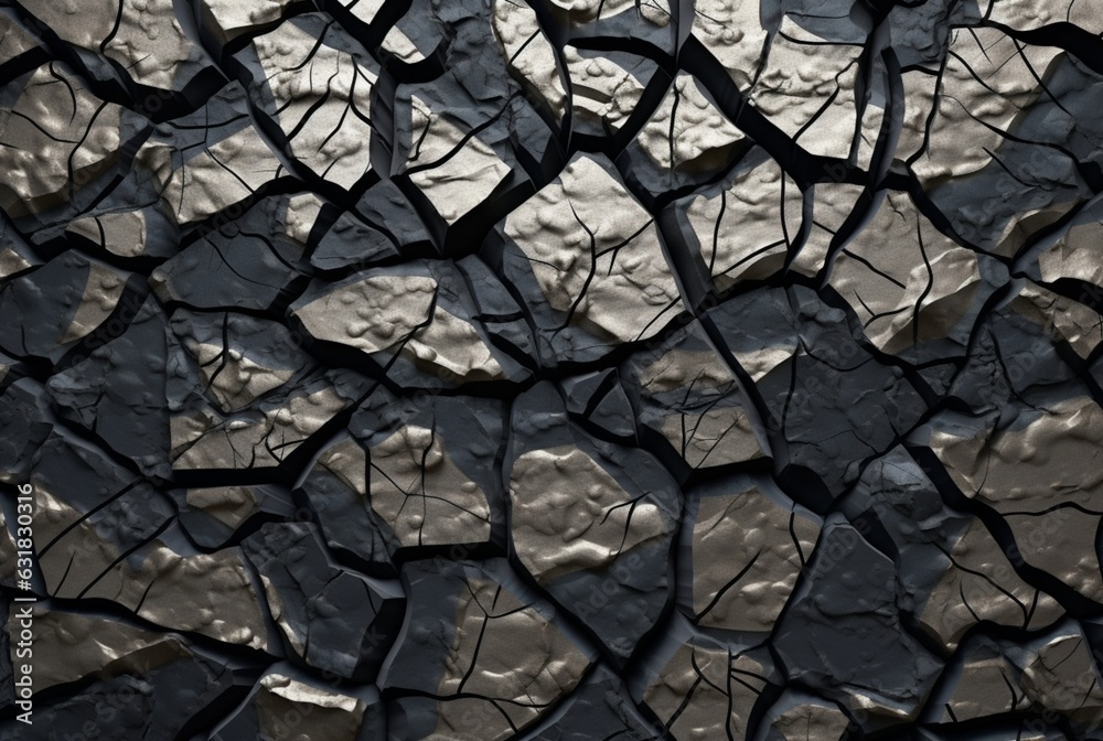 Cracked stone texture background. generative ai Cracked stone texture background. generative ai