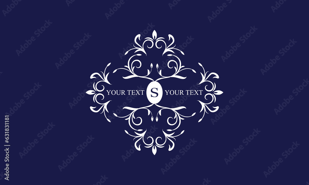 Luxury initial letter S logo concept. Monogram vector illustration Luxury initial letter S logo concept. Monogram vector illustration