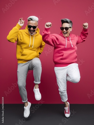 active mature couple in bri...