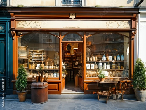 Retro charming storefront w...