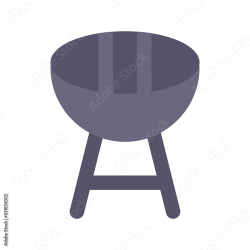 barbecue grill flat icon