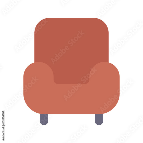 armchair flat icon