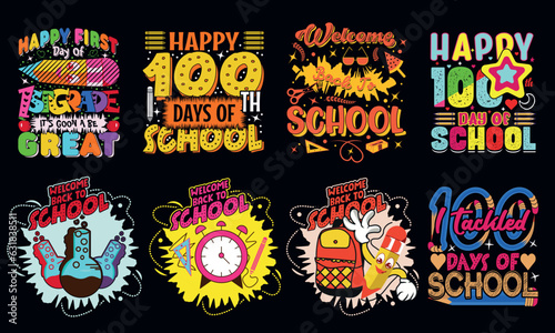 Vector school and education line black icon collection