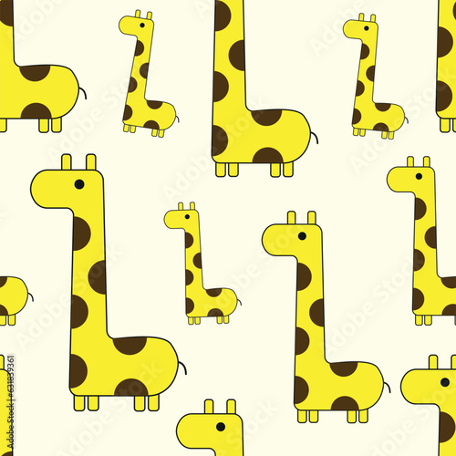 Cute girrafe seamless pattern for scrapbooking, fabric, decoration