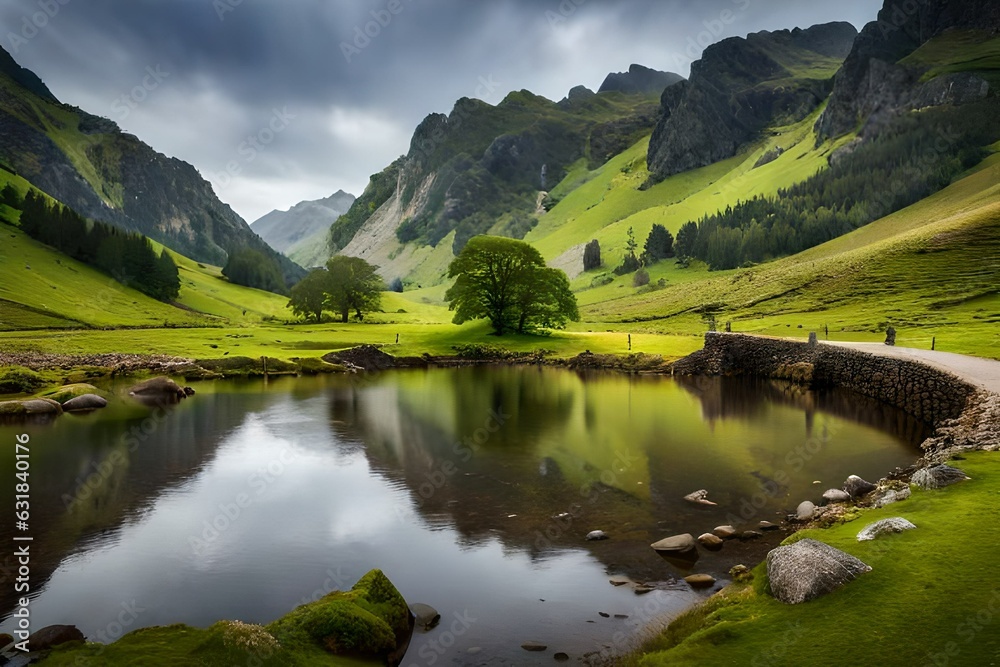 lake in the mountains