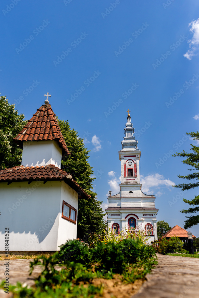 July 10, 2023, Mionica, Serbia, Beautiful Church of the Ascension of Christ in Mionica, was built in 1856