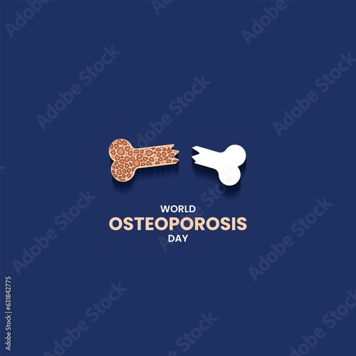 World Osteoporosis Day. Osteoporosis vector illustration. Orthopedics concept. Arthritis day concept vector illustration.