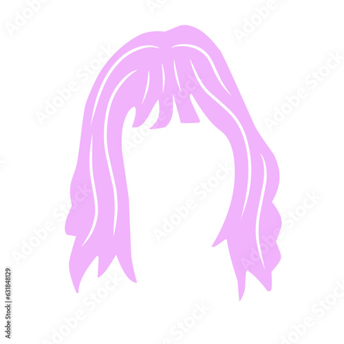 woman hair vector element