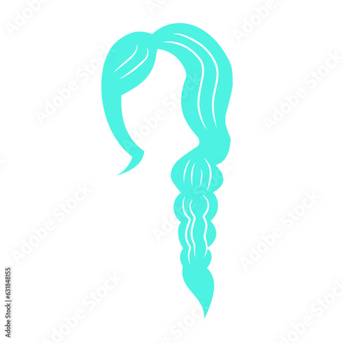 woman hair vector element