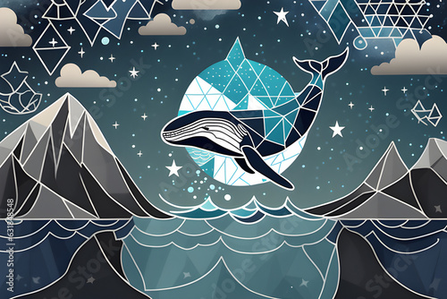 Starry Sky and Whale