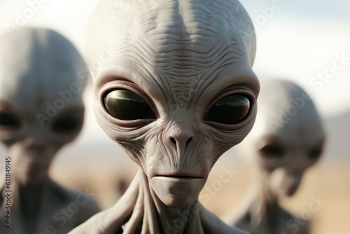 Alien portrait, Cellular alien extraterrestrial.