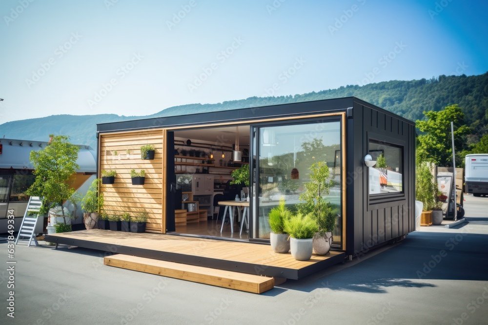 Container House innovative eco friendly design. tiny portable house for ...