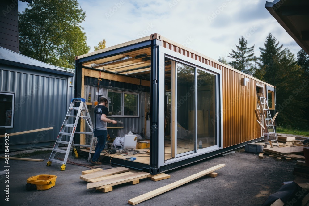 Small Box Construction Turning Steel into Style: Construction of a Trendy Tiny Container Home ...