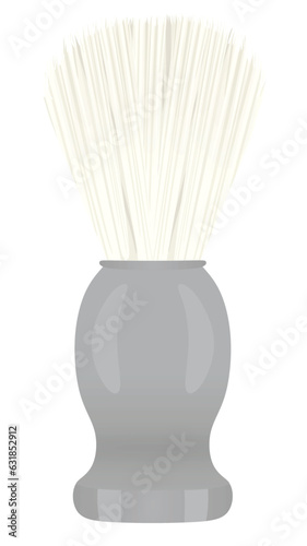 Barber shaving brush. vector illustration