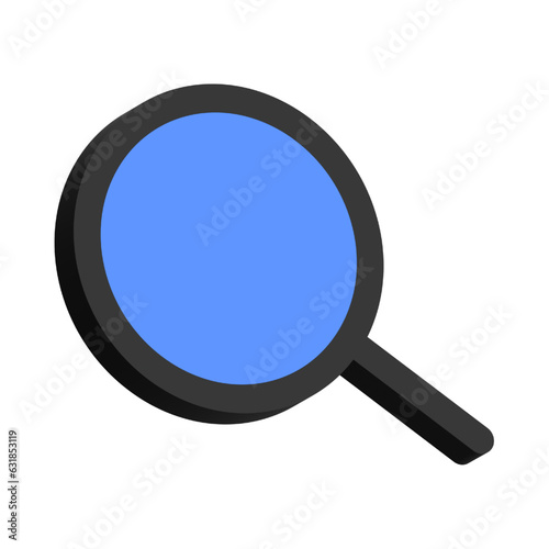 3D Illustration of Search Isolated on White Background
