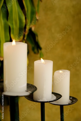 white candles showing faith and culture