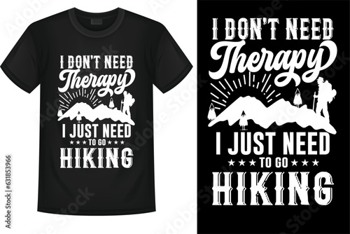 HIKING T-SHIRT DESIGN.