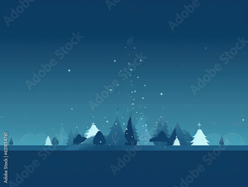 Background joy of Christmas on dark cyan tones, Christmas concept, Banner,