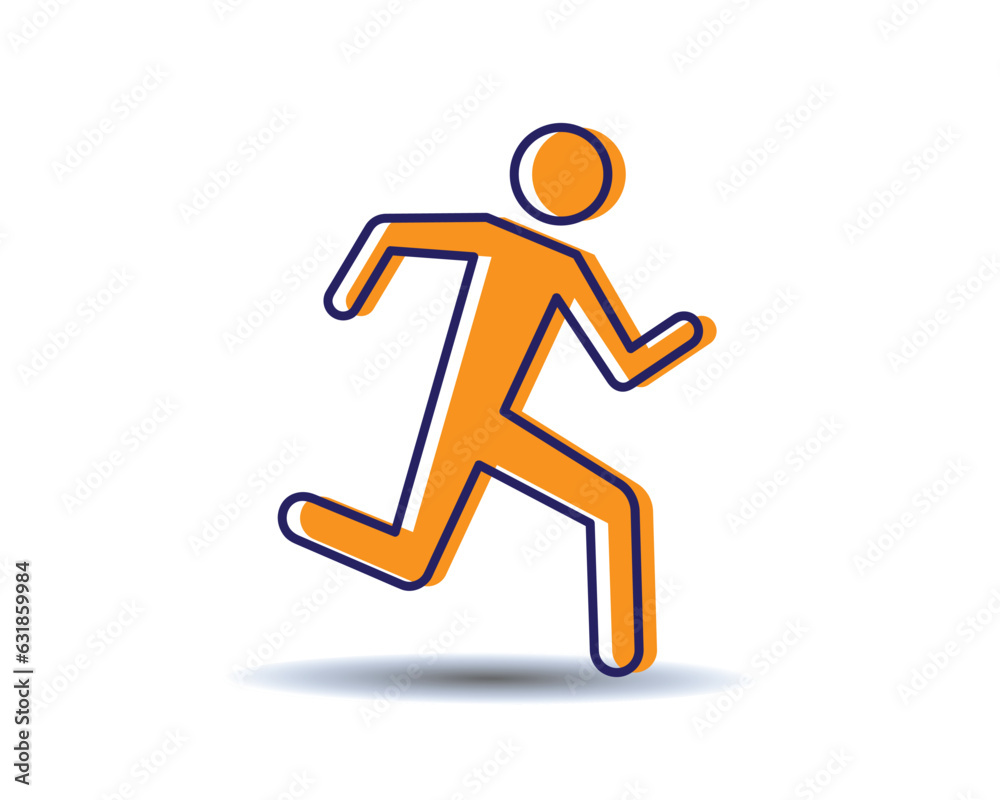 running person icon running person icon