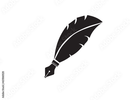 Icon Fountain Pen Vector Illustration