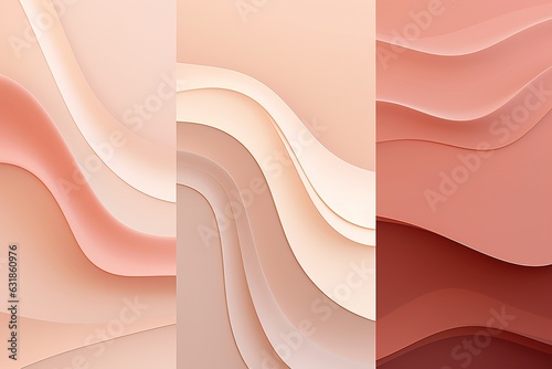 Whirling Weavy Kaleidoscope Abstract Color Fusion Painted Wave Melodies Abstract Background Symphony