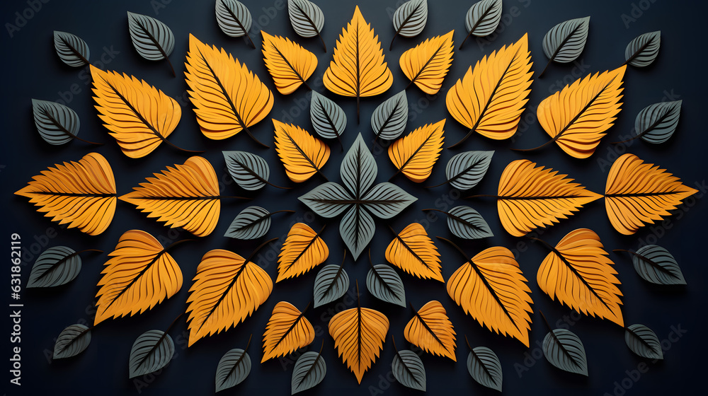 Symmetrical-Pattern-Fallen-Autumn-Leaves-Adobe-Stock