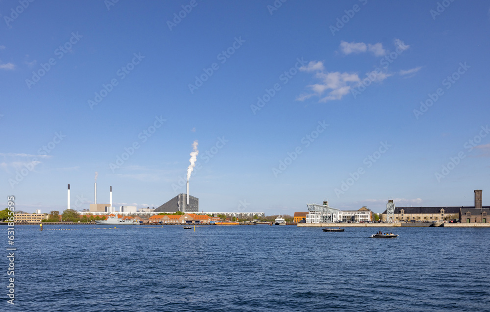 Walking along Copenhagen's canals on a beautiful spring day, Denmark, Europe