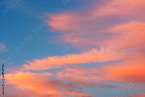 Cirrus clouds during sunset © yarekm