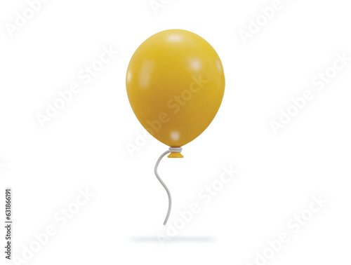 3d balloon icon vector illustration