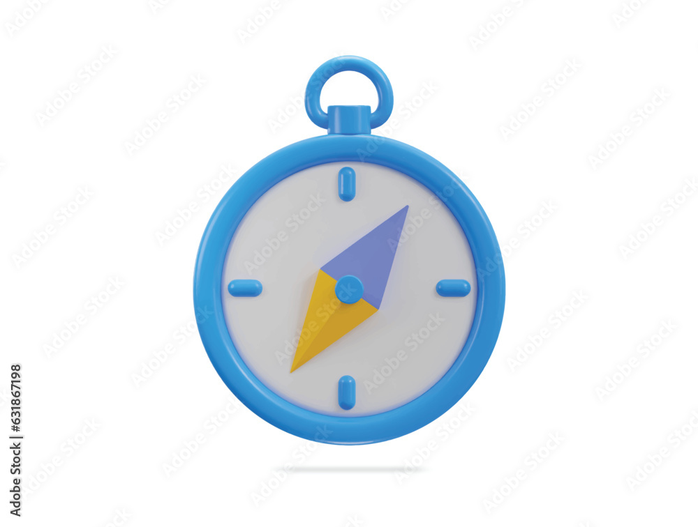 3d compass navigation icon vector illustration 3d compass navigation icon vector illustration