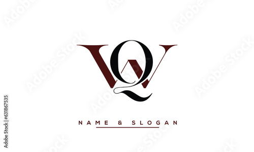 WQ,  QW,  W,  Q  Abstract  Letters  Logo  Monogram photo