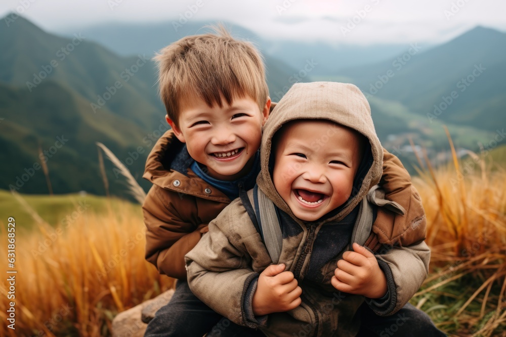 Children at field in Sapa, Vietnam. Children at field in Sapa, Vietnam.