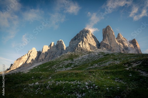 dolomiten ,berge Italien Sonnenstern ,wolken ,Sonne, Tal ,Südtirol, Alpin,3 zinnen ,tre cime ,Sonnenaufgang 
