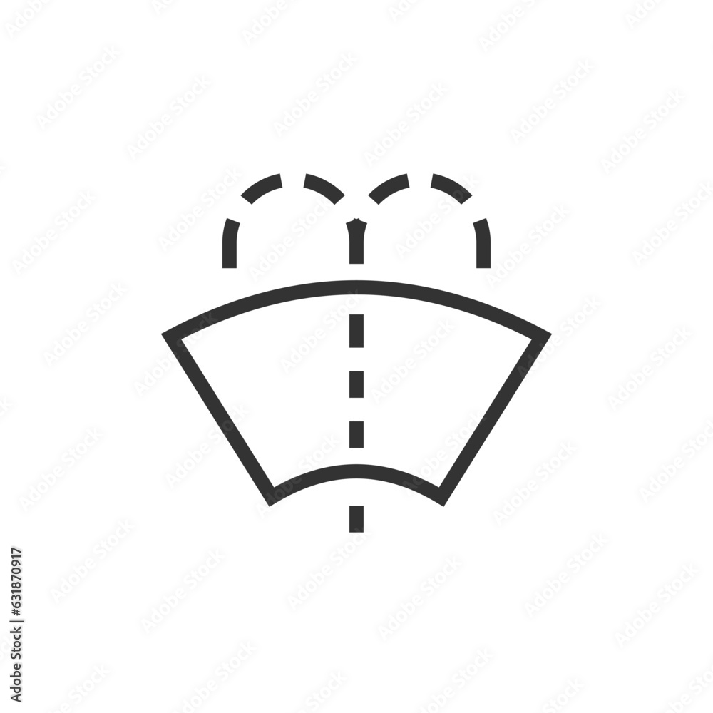 Windscreen washer icon. Windshield washer symbol modern, simple, vector