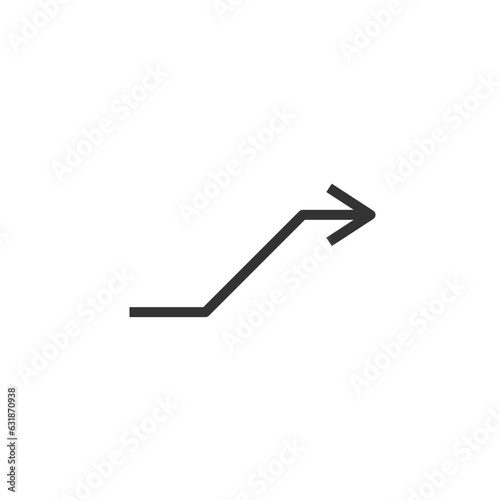 Track change icon. Graphical symbols modern, simple, vector, icon for website design, mobile app, ui. Vector Illustration
