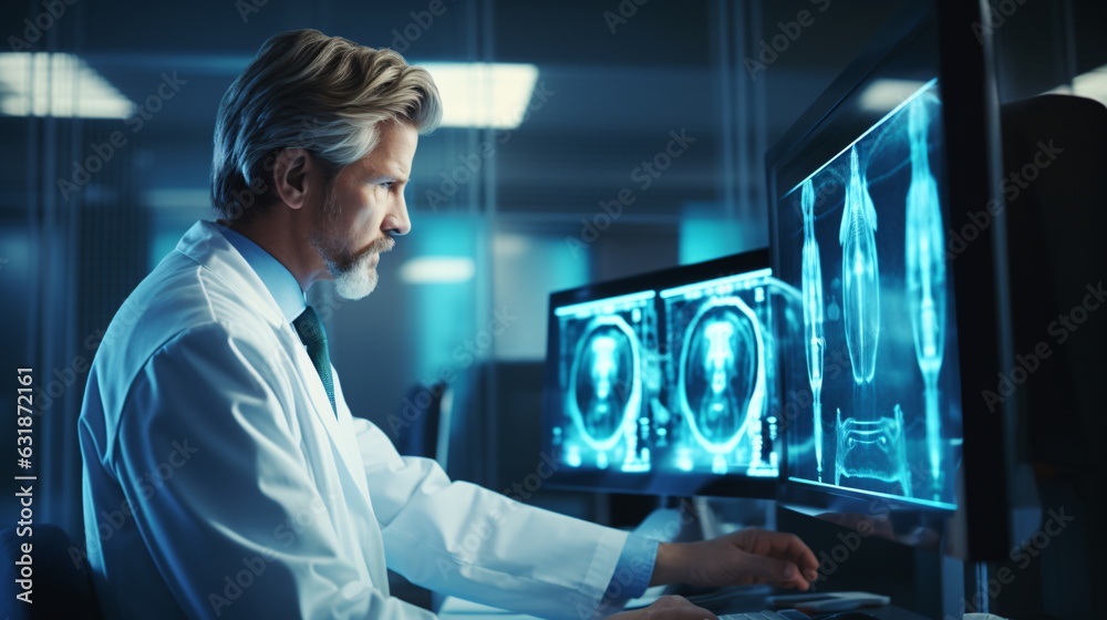 A doctor conducting a virtual consultation with a patient using AI-powered telemedicine tools showcasing the seamless integration of technology in healthcare delivery A doctor conducting a virtual consultation with a patient using AI-powered telemedicine tools showcasing the seamless integration of technology in healthcare delivery