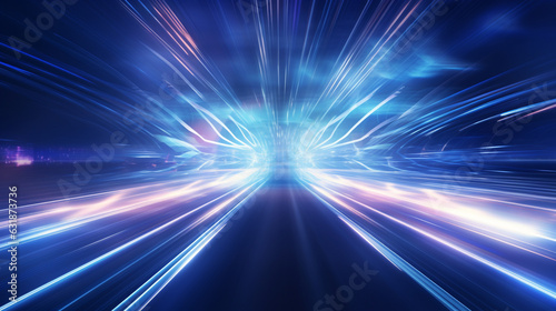 abstract image of speed motion on the road with high speed