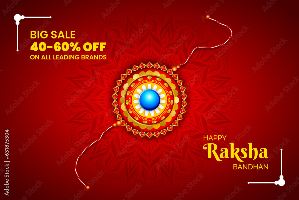 happy raksha bandhan big sale vector rakhi illustration. raksha bandhan vector  background.eps