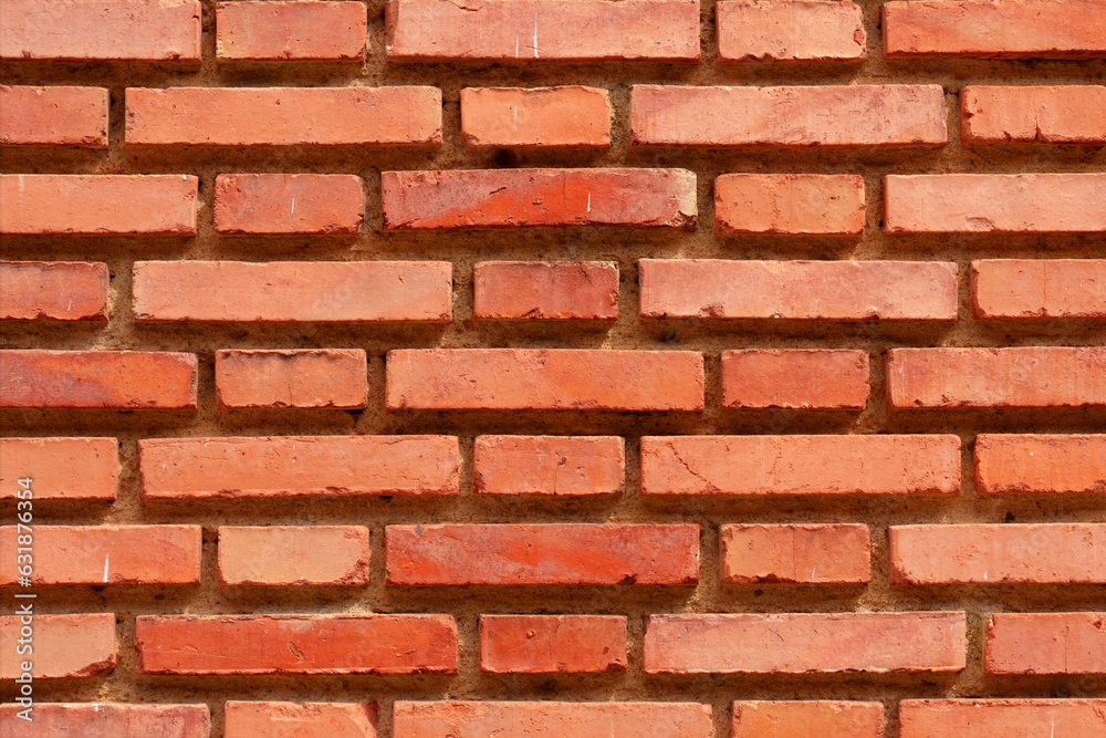 Obraz premium Old red brick wall texture background. Abstract backdrop