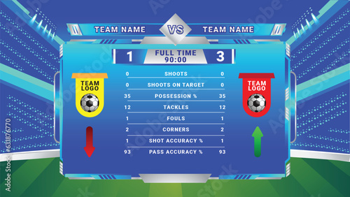 SCORE BOARD SOCCER LOWER THIRD SPORT BIG MATCH FOOTBALL TEAMS CHAMPIONSHIP BACKGROUND TEMPLATE
