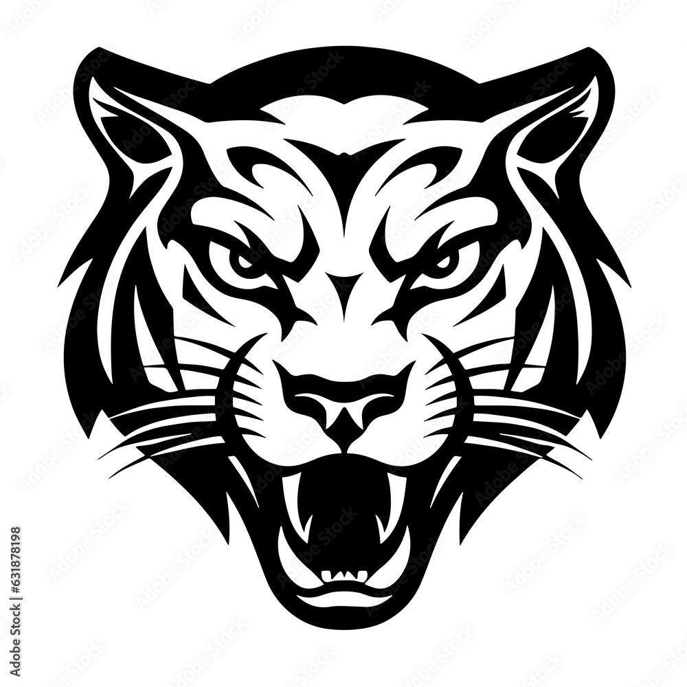 Fototapeta premium Cat Panther Jaguar Lynx Cougar Tiger Angry Predatory