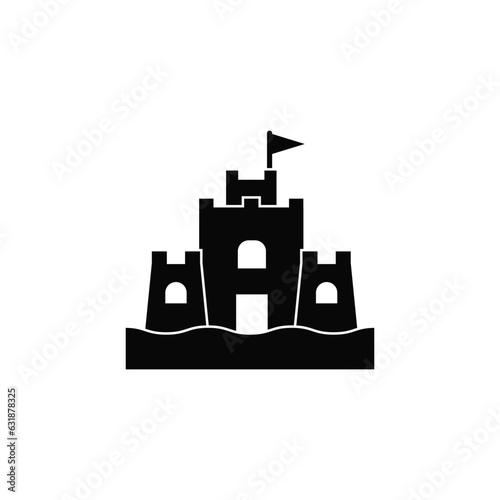 sand castle vector type icon © Xanim