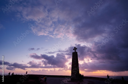 Cabo da Roca is the famous tourist spot for being the westernmost point of the mainland Europe. photo