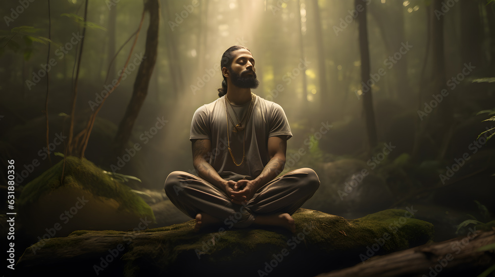 A person surrounded by nature, putting away their devices and engaging in mindfulness. This scene emphasizes the importance of disconnecting from technology for mental and emotional well-being