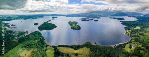 Views of Lake Lomond from Conic Hill, Scotland photo